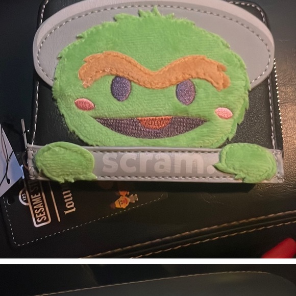 LOUNGEFLY OSCAR THE GROUCH BACKPACK WALLET SET NEW main image 7